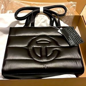 AUTHENTIC- Medium Telfar Puff Shopper - BLACK